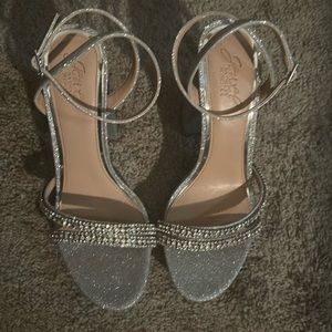 Silver Sparkly Heels